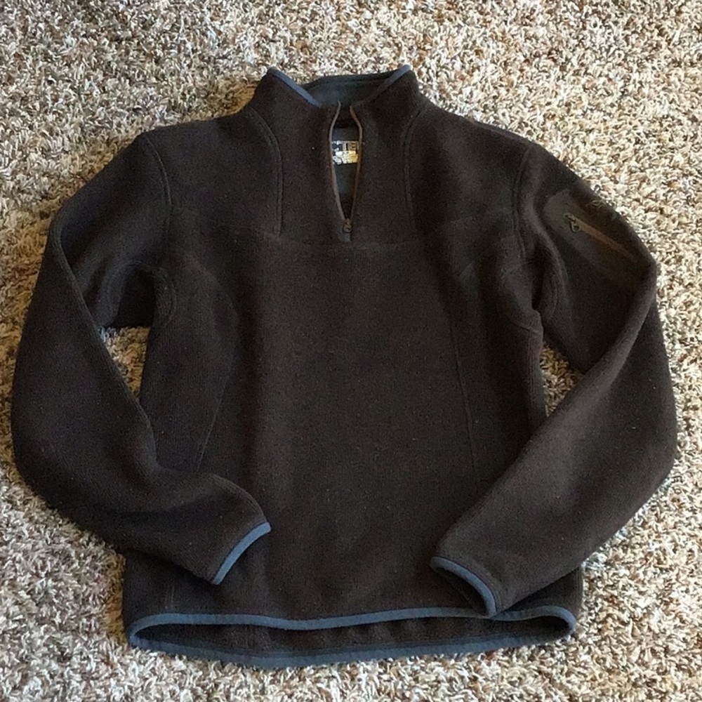 Arcteryx brown fleece pullover S